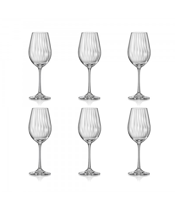Verre à vin 350 ml waterfall - lot de 6