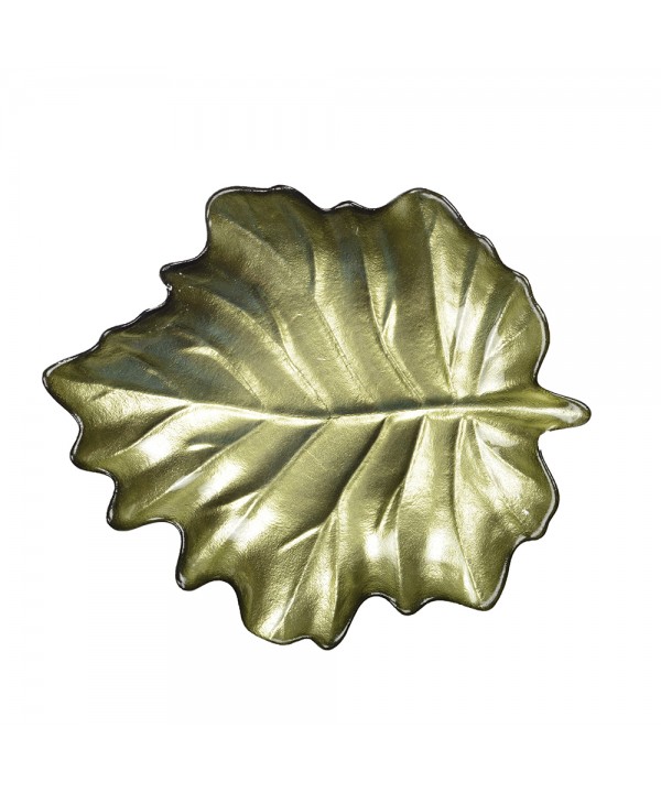 Coupelle feuille verte 23x28x3.5cm