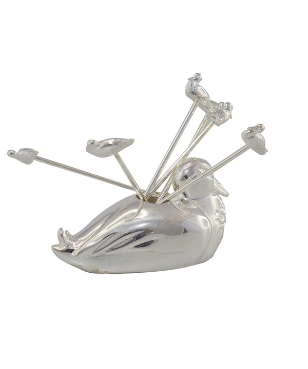 Duck appetizer picks with stand - set of 6