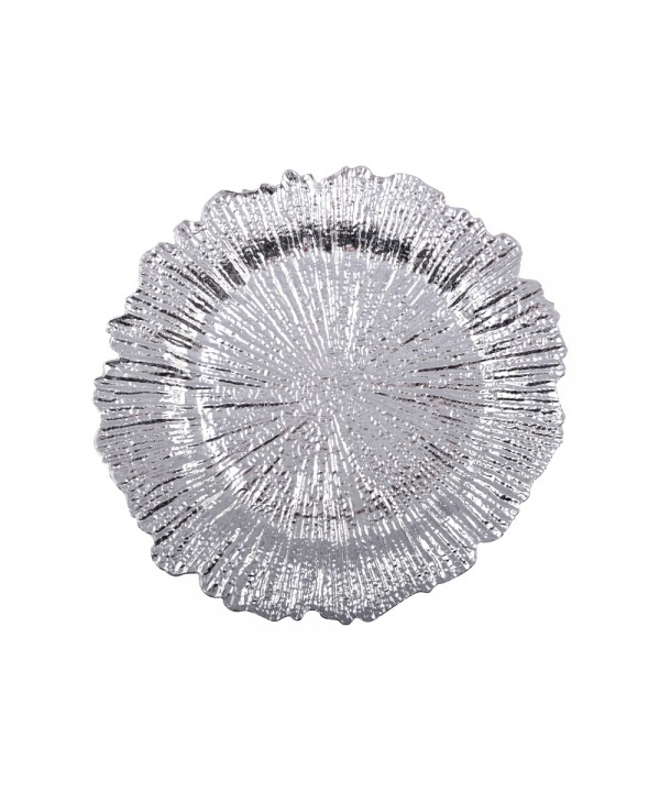 Silver flower placemat