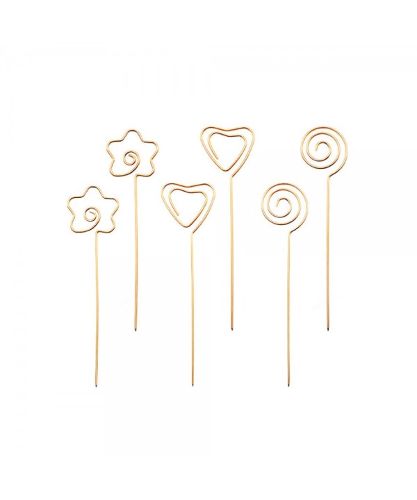 Golden appetizer picks - set of 6