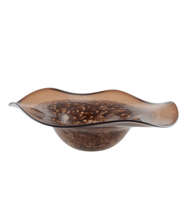 Coupe décorative marron 40x40x10cm