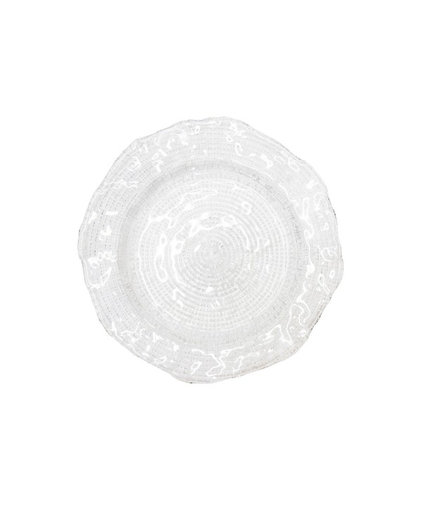 Transparent dessert plate 21cm