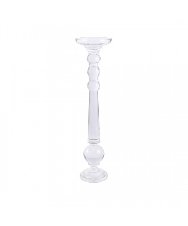 Bougeoir verre arrondi h.60cm
